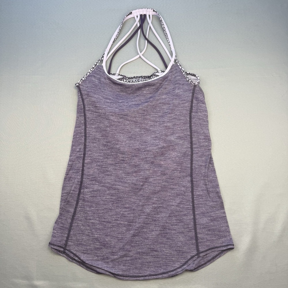 Lululemon Light Up Tank in a Heathered Purple Color Size Women's Size 6 Medium